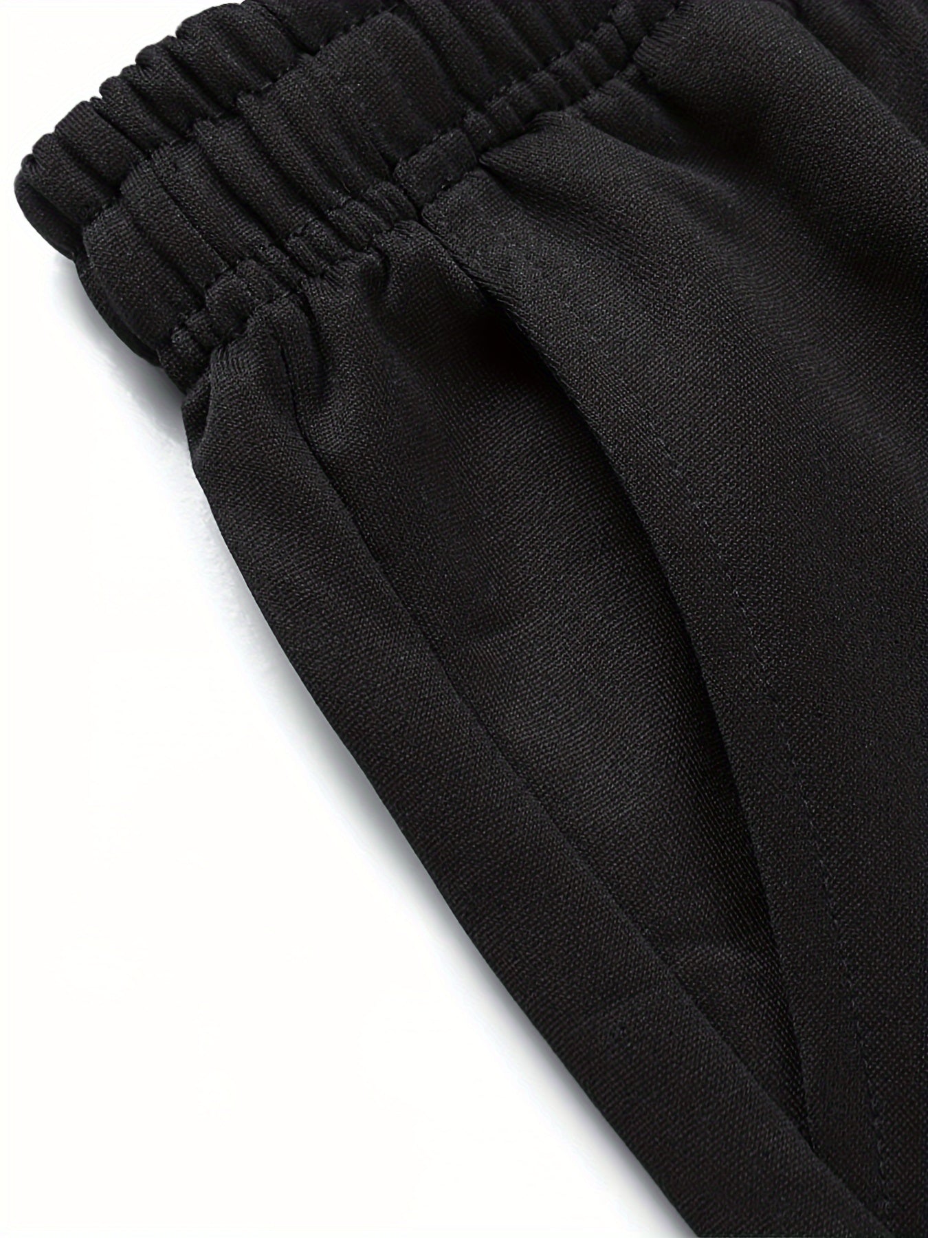 2-Pack Men'S Casual Loose Fit Drawstring Pants, Solid Color Polyester Knit Fabric with Slight Stretch, Multi-Pocket Design for Sports, Hiking, Camping, and Daily Wear - Four Seasons Comfort