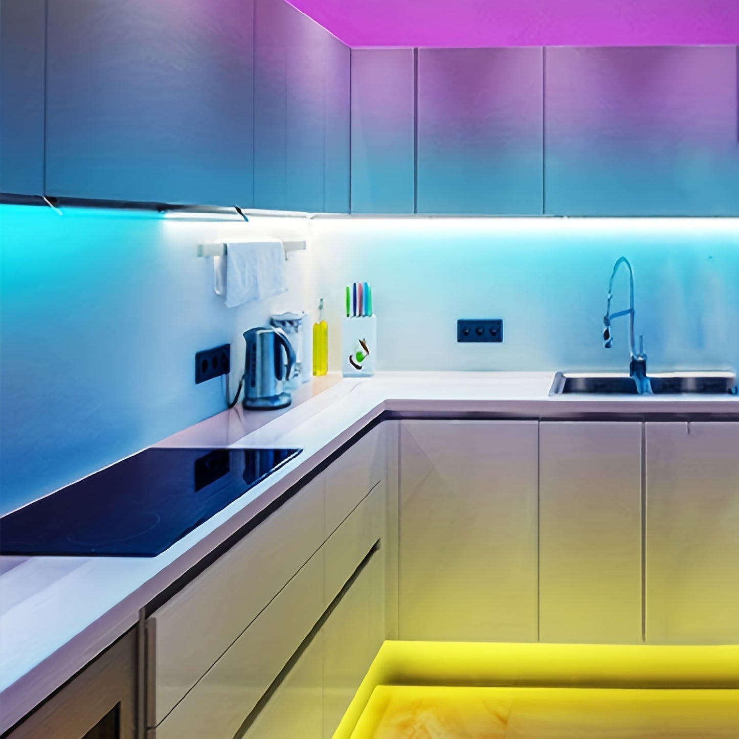 RGB LED Strip Lights with 22-Key Remote, USB Powered, Non-Rechargeable, Space-Themed, Multicolor Lighting for Home Decor, Ambient Mood Lighting for Christmas