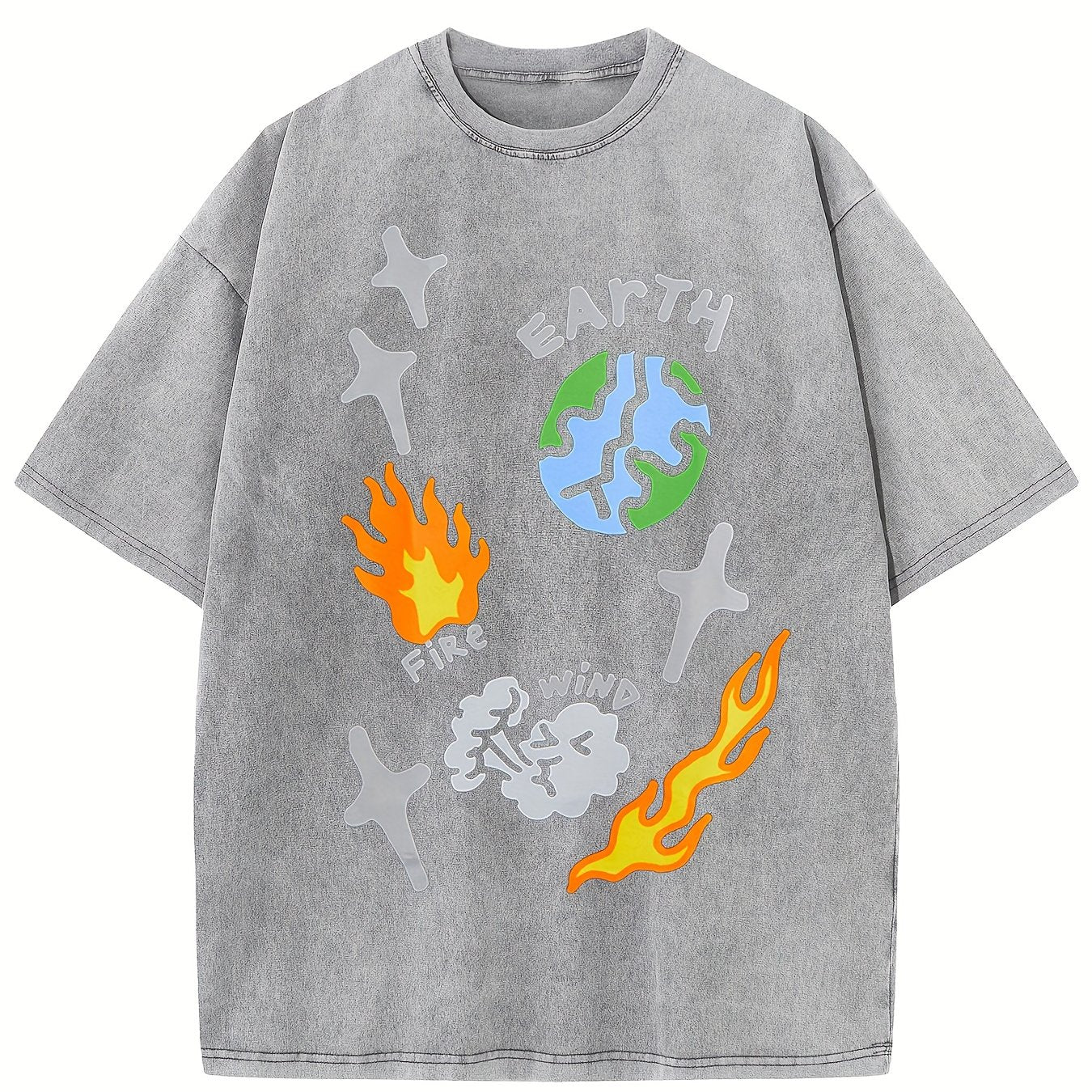 Me Oversized Cotton Solid Drop Shoulder T Shirts for Men Vintage Streetwear Basic Tees Baggy Hip Hop Unisex Tops Acid Wash Tshirt
