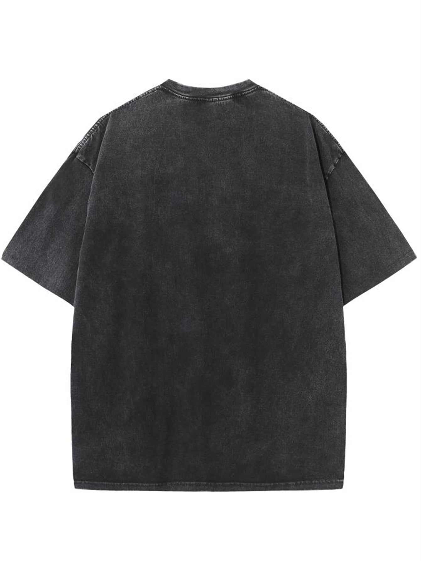 Pure Cotton Vintage Trendy Brand T-shirt, Short Sleeved Round Neck T-shirt, with A Certain Thickness Suitable for Summer Wearing T-shirt