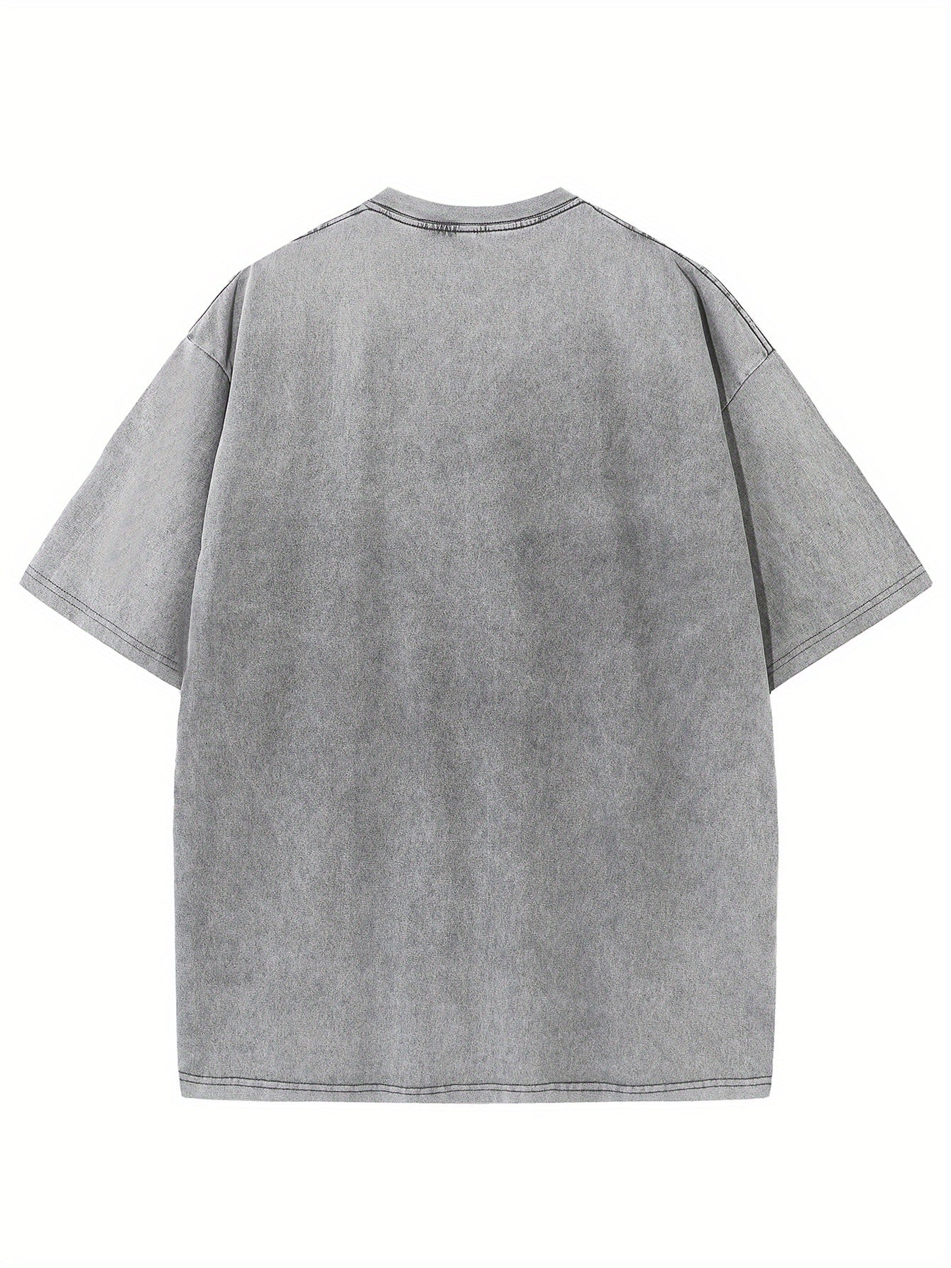 Pure Cotton Vintage Trendy Brand T-shirt, Short Sleeved Round Neck T-shirt, with A Certain Thickness Suitable for Summer Wearing T-shirt