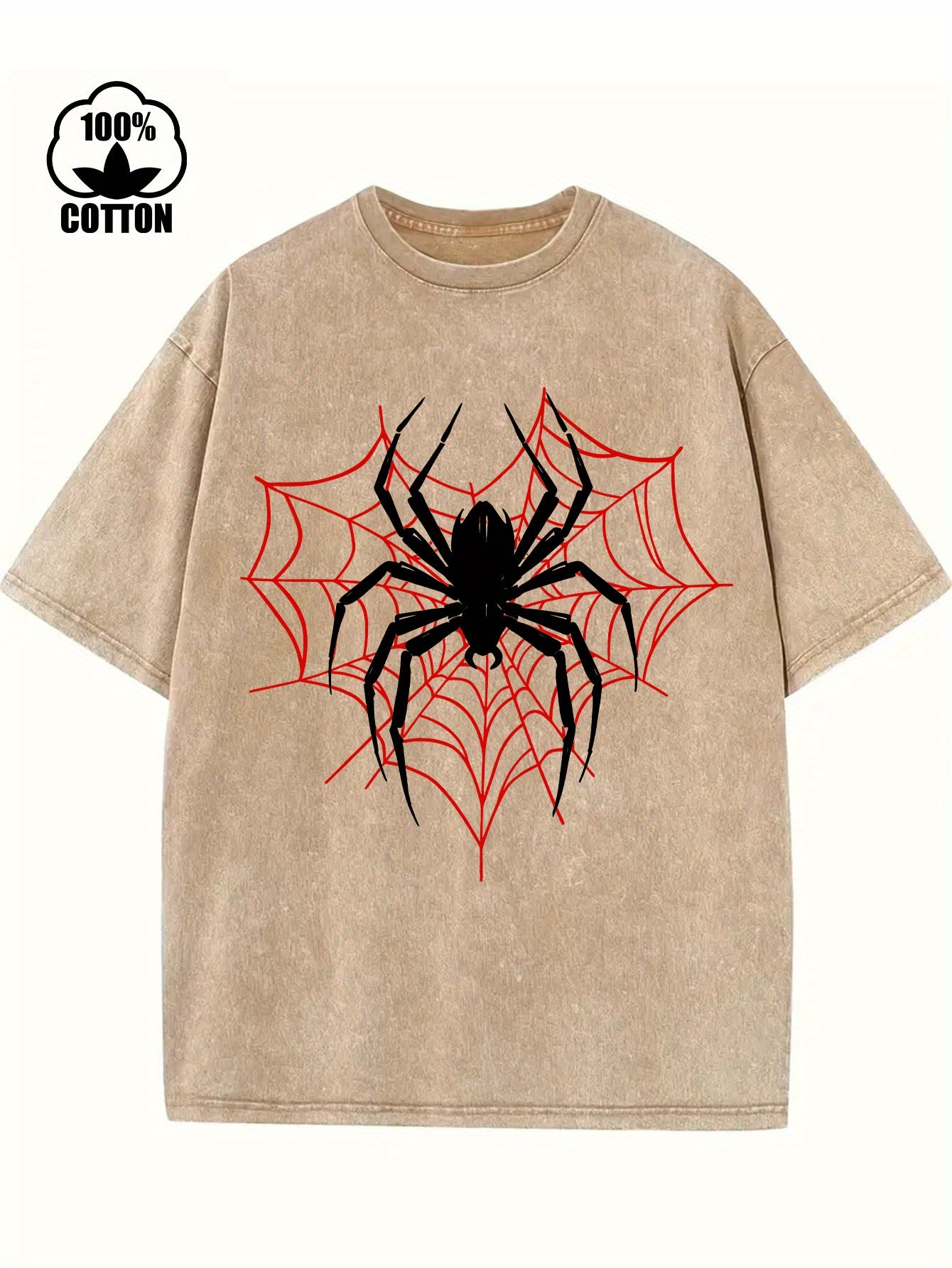 Pure Cotton Vintage Trendy Brand T-shirt, Short Sleeved Round Neck T-shirt, with A Certain Thickness Suitable for Summer Wearing T-shirt