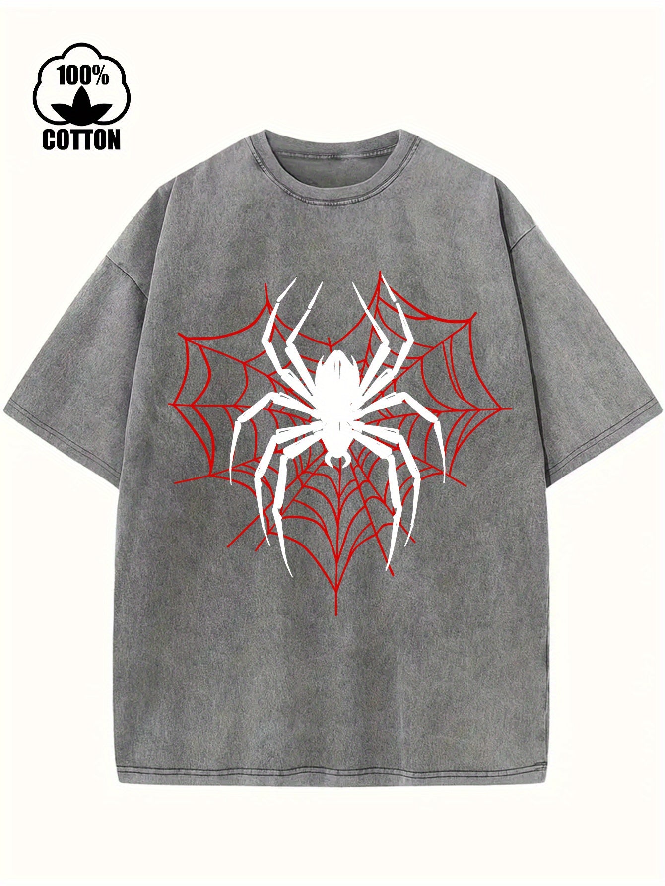 Pure Cotton Vintage Trendy Brand T-shirt, Short Sleeved Round Neck T-shirt, with A Certain Thickness Suitable for Summer Wearing T-shirt