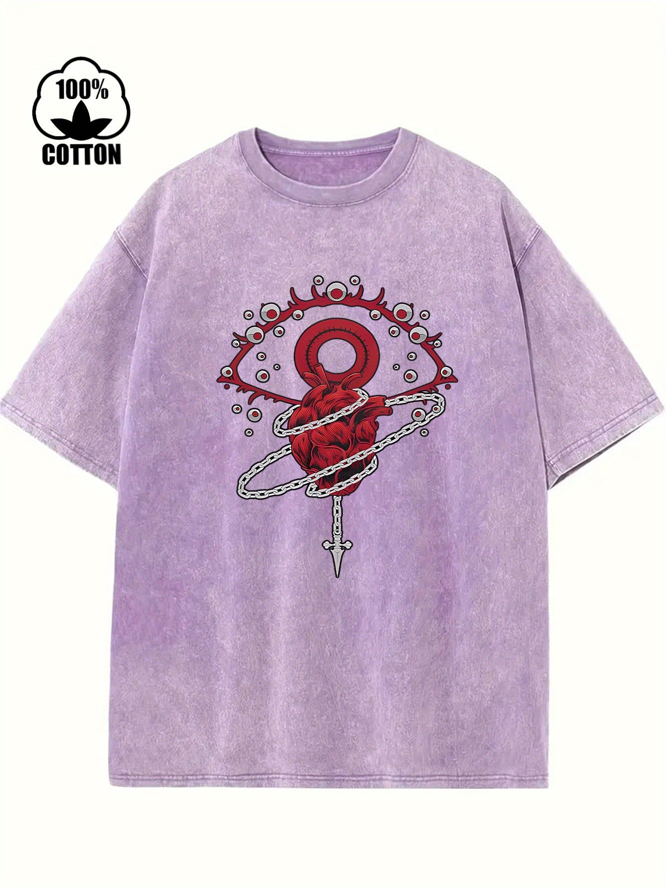 Pure Cotton Vintage Trendy Brand T-shirt, Short Sleeved Round Neck T-shirt, with A Certain Thickness Suitable for Summer Wearing T-shirt
