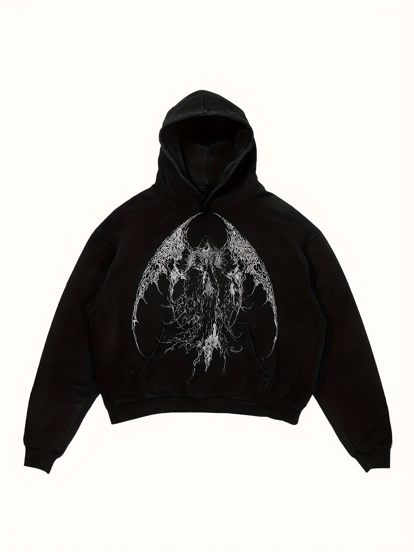 1pc Y2K Style Women's Hoodie with Anime Print, Casual Long Sleeve Pullover with Kangaroo Pocket, 100% Polyester Knit Hooded Sweatshirt for All Seasons