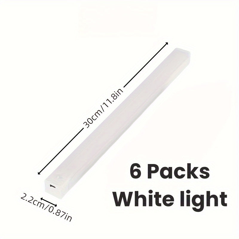 6 Motion Sensor Cabinet Lights, LED Closet Lights, USB Rechargeable Indoor Night Lights for Kitchen Wardrobe Cabinet Stairway Hallway Shelves