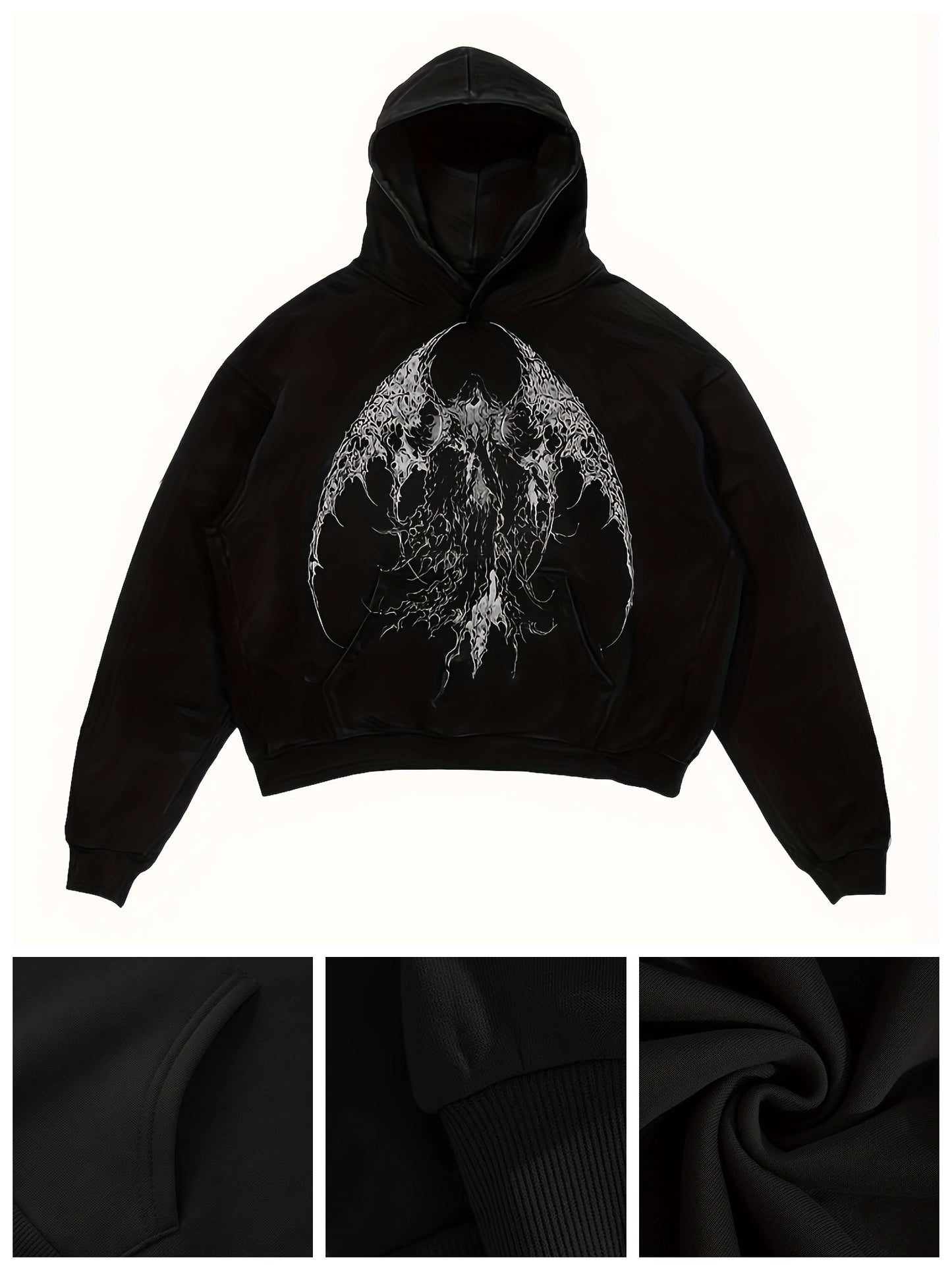 1pc Y2K Style Women's Hoodie with Anime Print, Casual Long Sleeve Pullover with Kangaroo Pocket, 100% Polyester Knit Hooded Sweatshirt for All Seasons