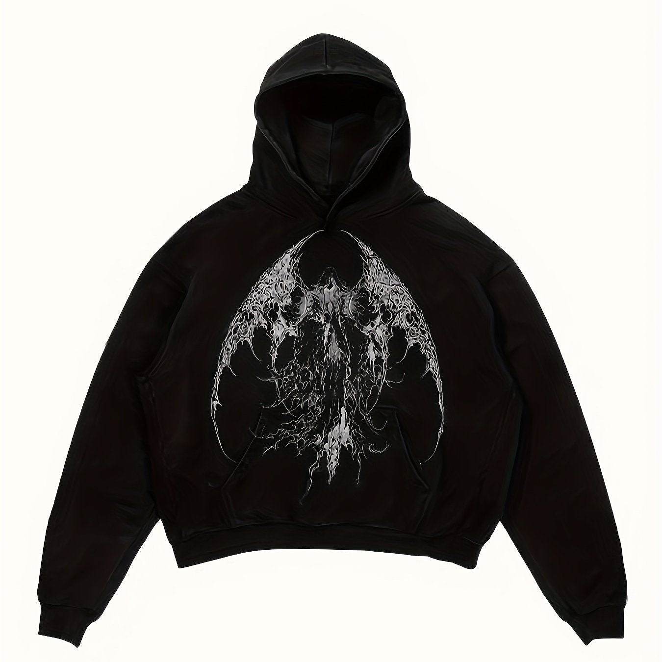 1pc Y2K Style Women's Hoodie with Anime Print, Casual Long Sleeve Pullover with Kangaroo Pocket, 100% Polyester Knit Hooded Sweatshirt for All Seasons