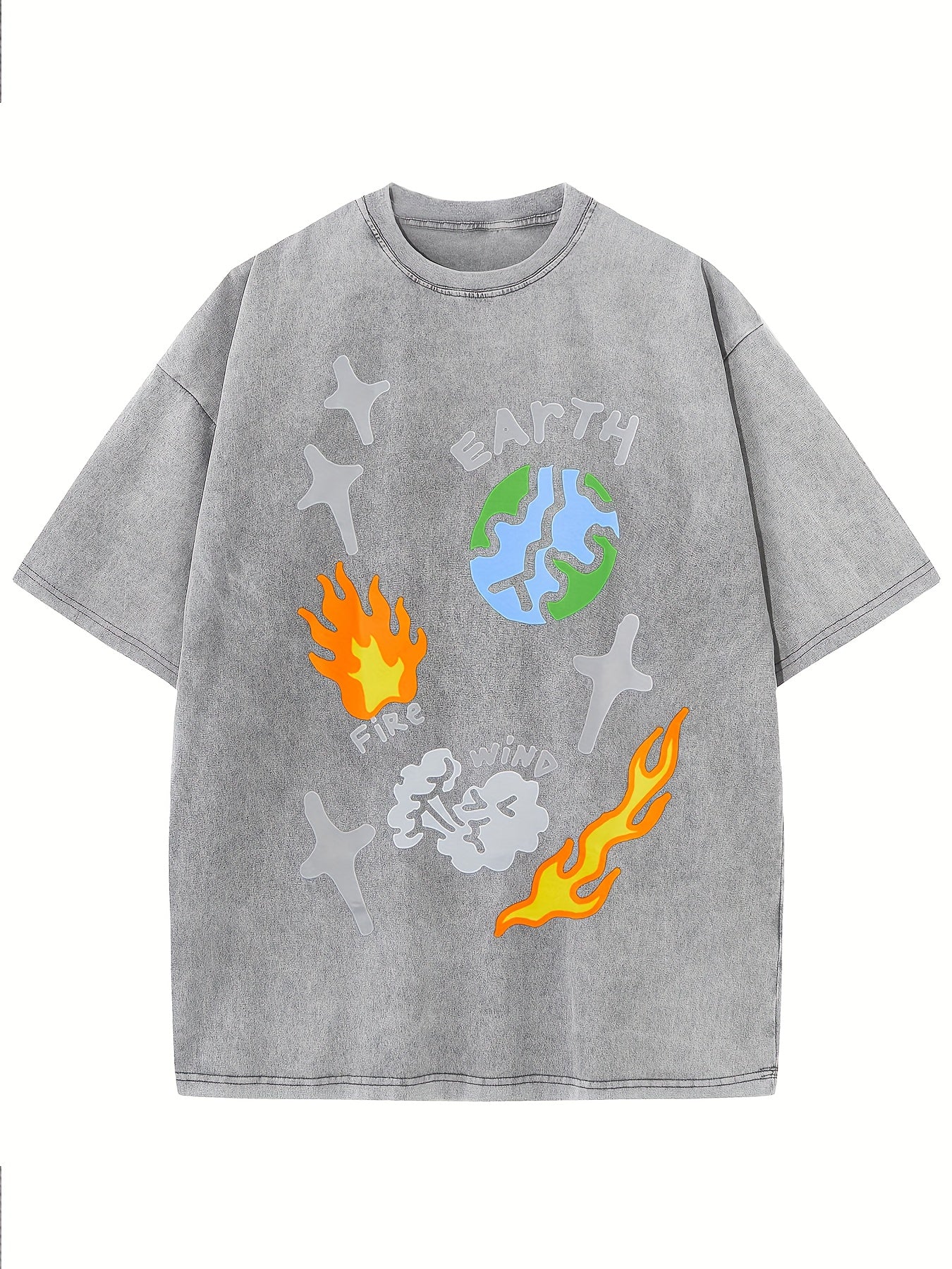 Me Oversized Cotton Solid Drop Shoulder T Shirts for Men Vintage Streetwear Basic Tees Baggy Hip Hop Unisex Tops Acid Wash Tshirt