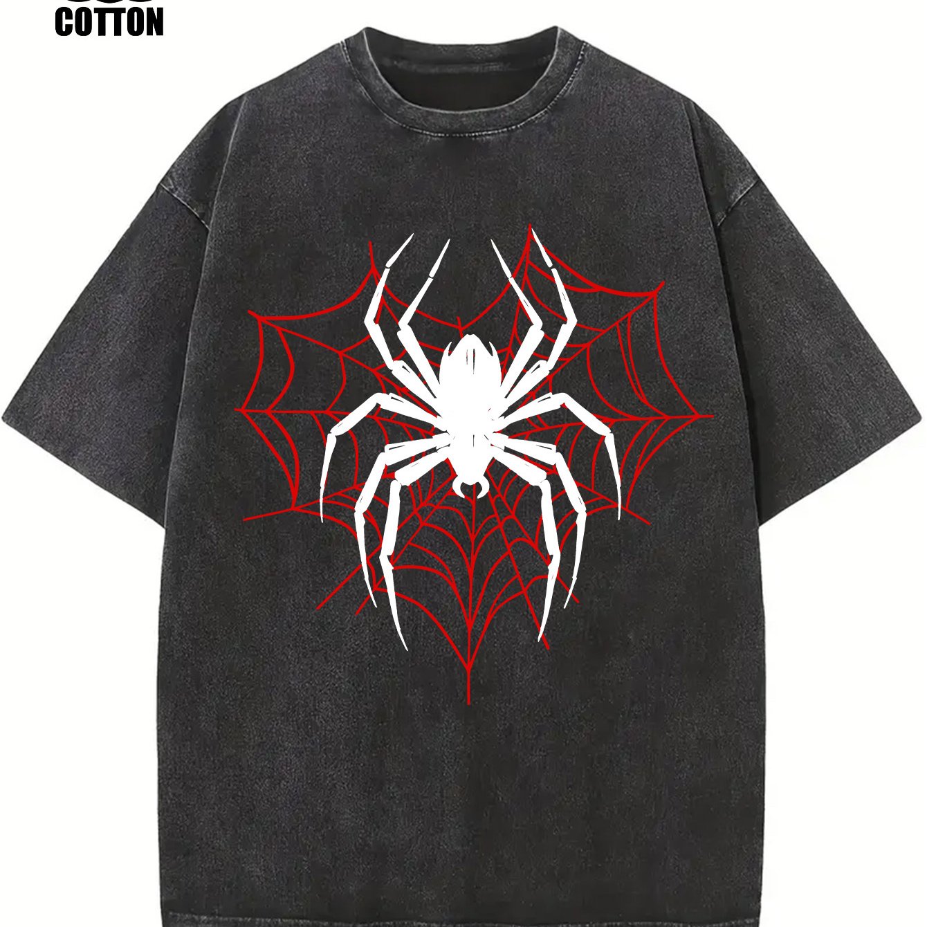 Pure Cotton Vintage Trendy Brand T-shirt, Short Sleeved Round Neck T-shirt, with A Certain Thickness Suitable for Summer Wearing T-shirt