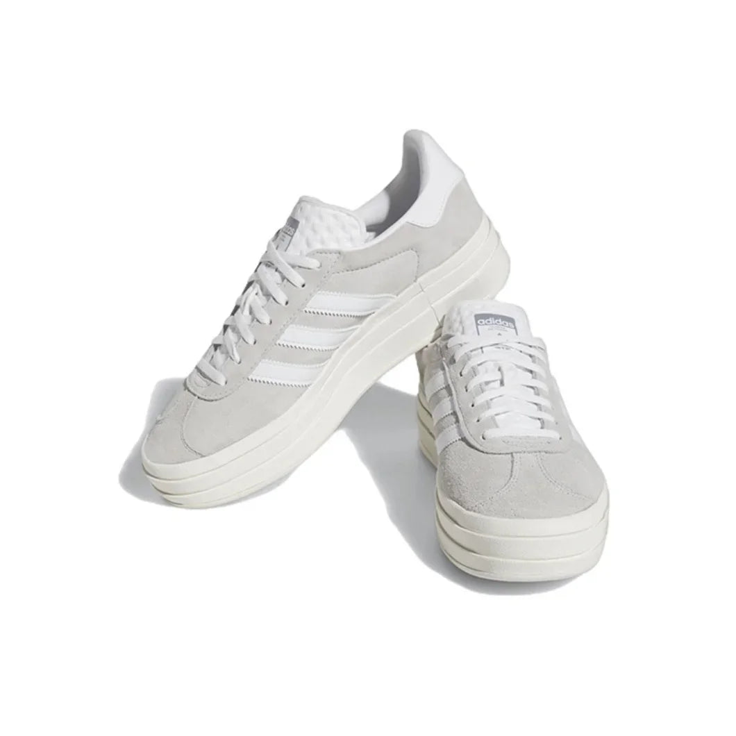 Adidas GAZELLE BOLD Thick Bottom Height Increase Women's Board Shoes Casual Sports Slip On Shoes Premium White