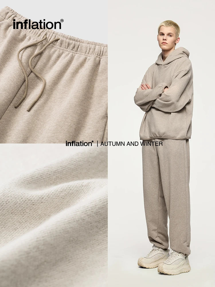 INFLATION Premium Cozy Joggers Pants Unisex Basic Comfortable Relaxed Fit Joggers