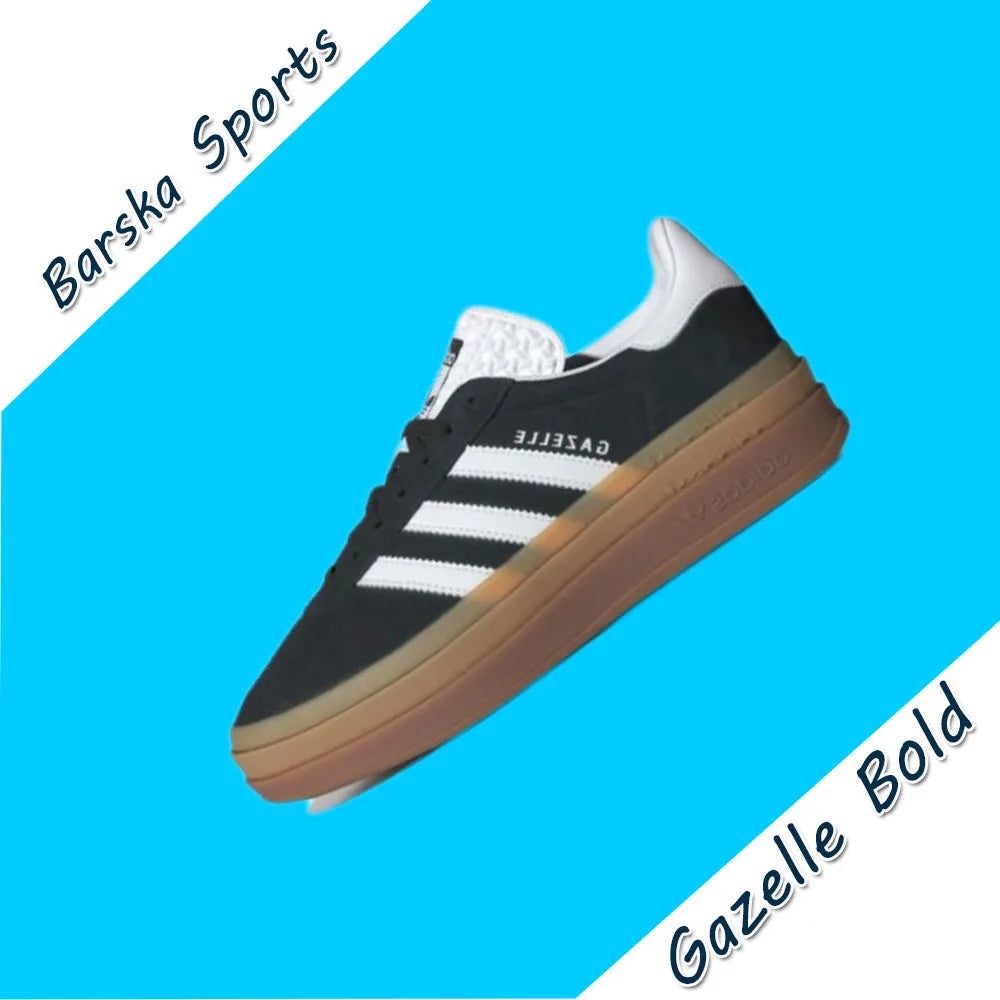Adidas Original Men's and Women's shoes Shamrock Gazelle Bold thick-soled Casual Shoes Fashionable and Breathable Shoes