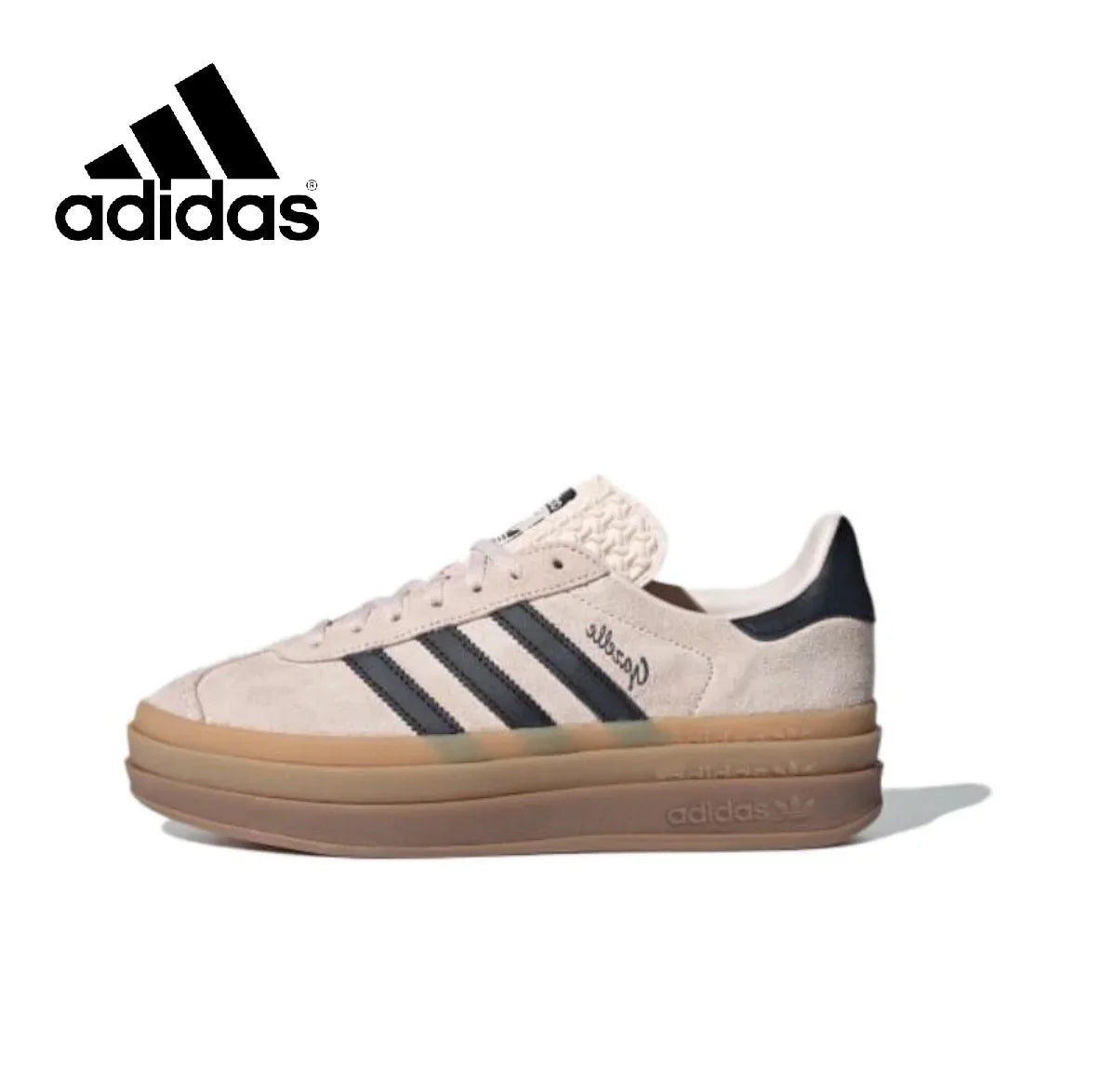 Adidas Original Men's and Women's shoes Shamrock Gazelle Bold thick-soled Casual Shoes Fashionable and Breathable Shoes