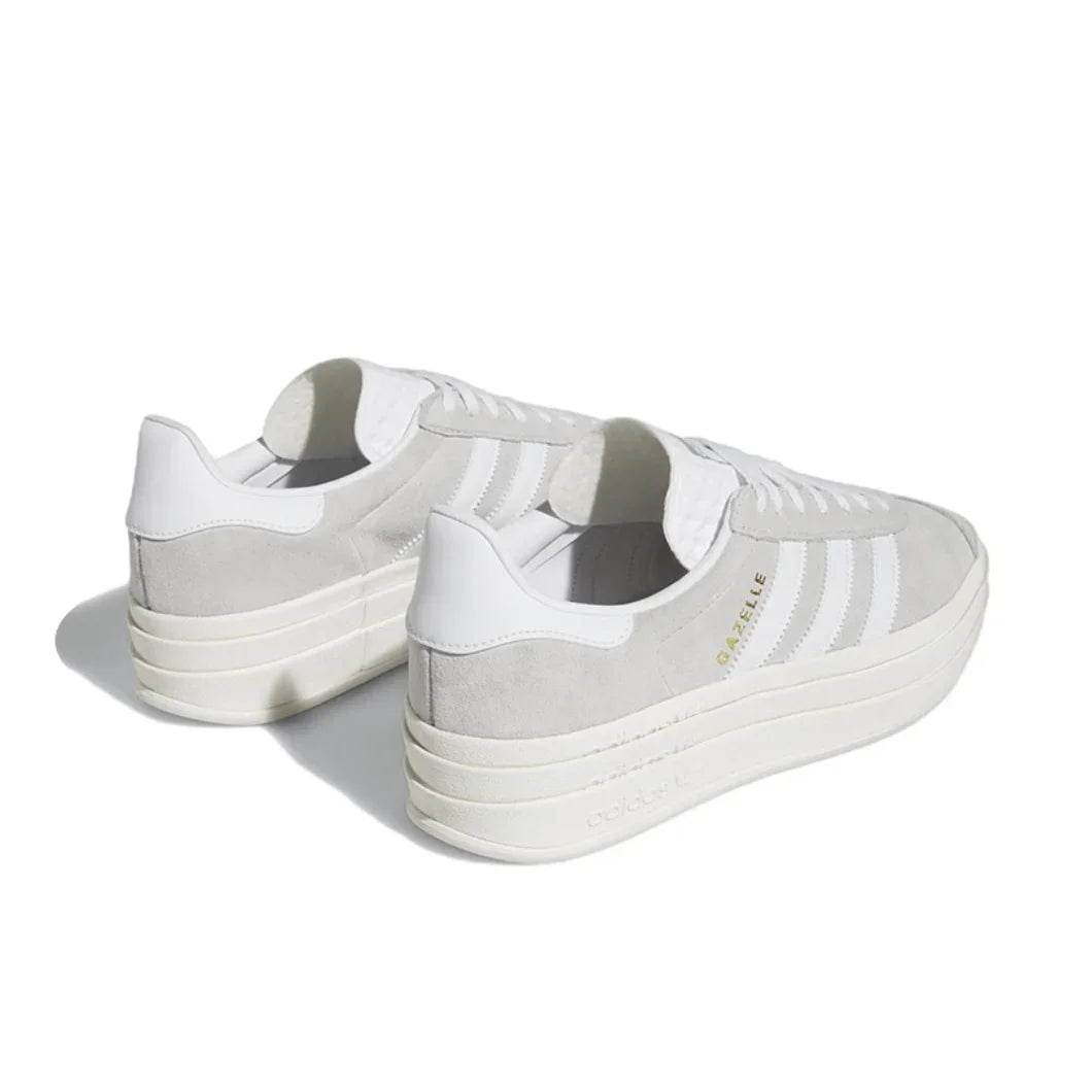 Adidas GAZELLE BOLD Thick Bottom Height Increase Women's Board Shoes Casual Sports Slip On Shoes Premium White