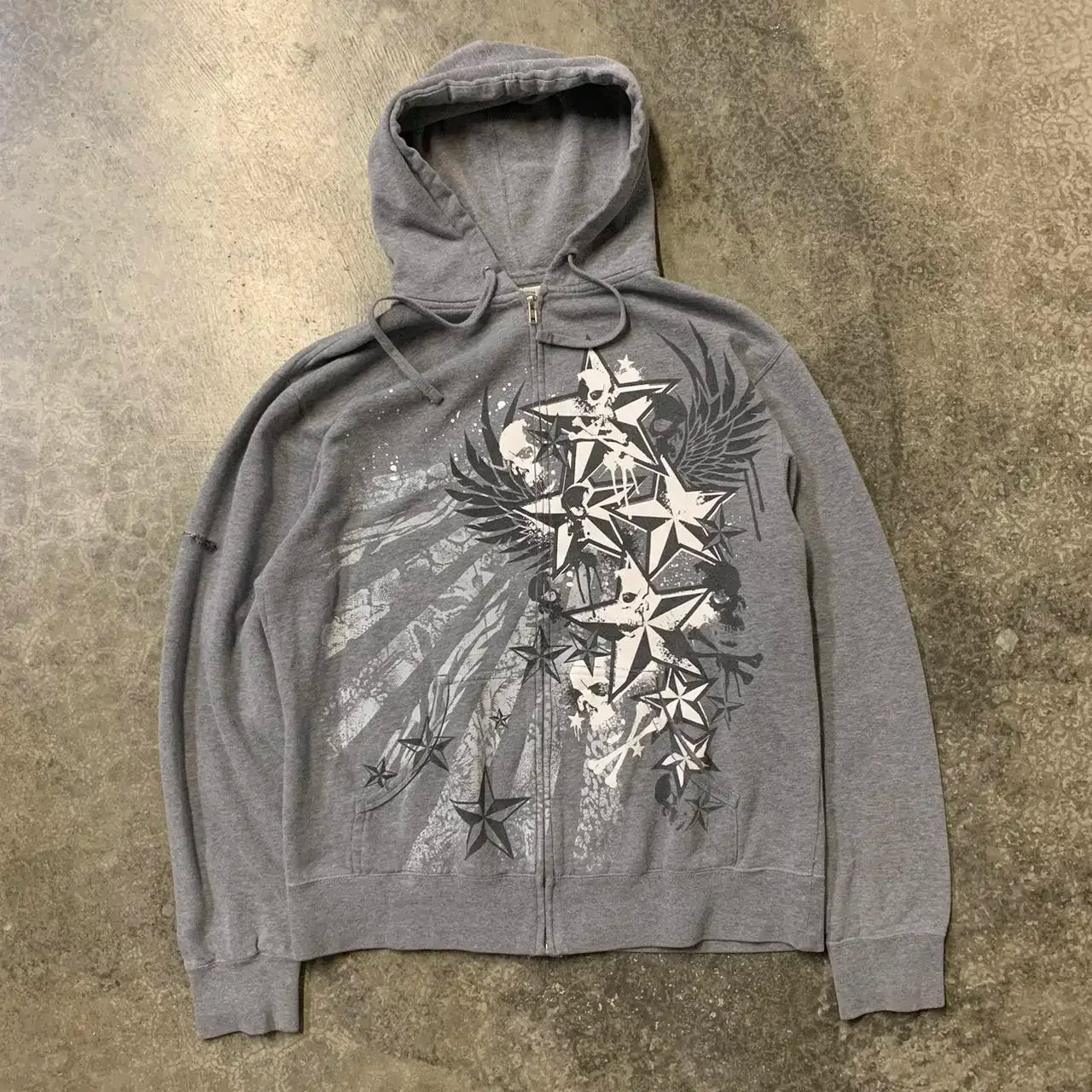2000s affliction Men multi Jacket Zip Hip Hop Hoodie Oversized Sweatshirt Harajuku Long Sleeve Hoodies