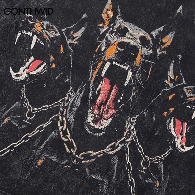 Hell Triple Vintage Doberman Dog T-Shirt