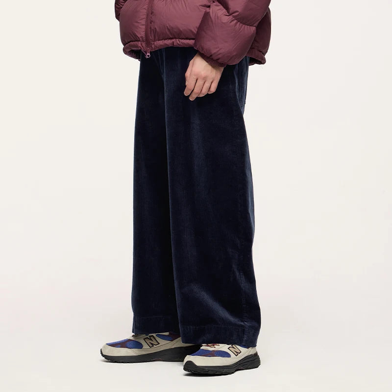 INFLATION Men's Corduroy Wide-Leg Pants Retro Japanese Cotton Loose Casual Trousers