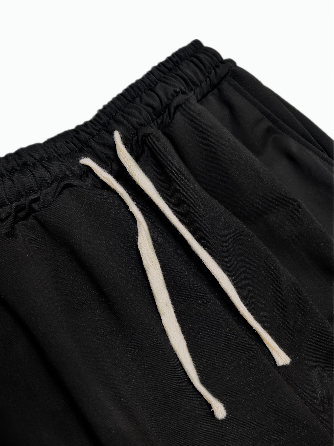 2-Pack Men'S Casual Loose Fit Drawstring Pants, Solid Color Polyester Knit Fabric with Slight Stretch, Multi-Pocket Design for Sports, Hiking, Camping, and Daily Wear - Four Seasons Comfort
