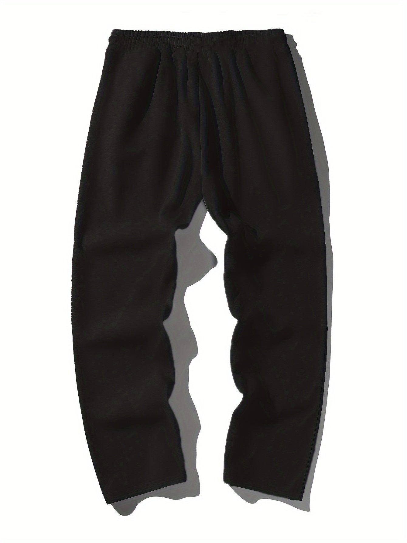 Men's Casual Loose Fit Wide Leg Drawstring Sweatpants, Lightweight Comfy Pants For Sport And Casual Wear