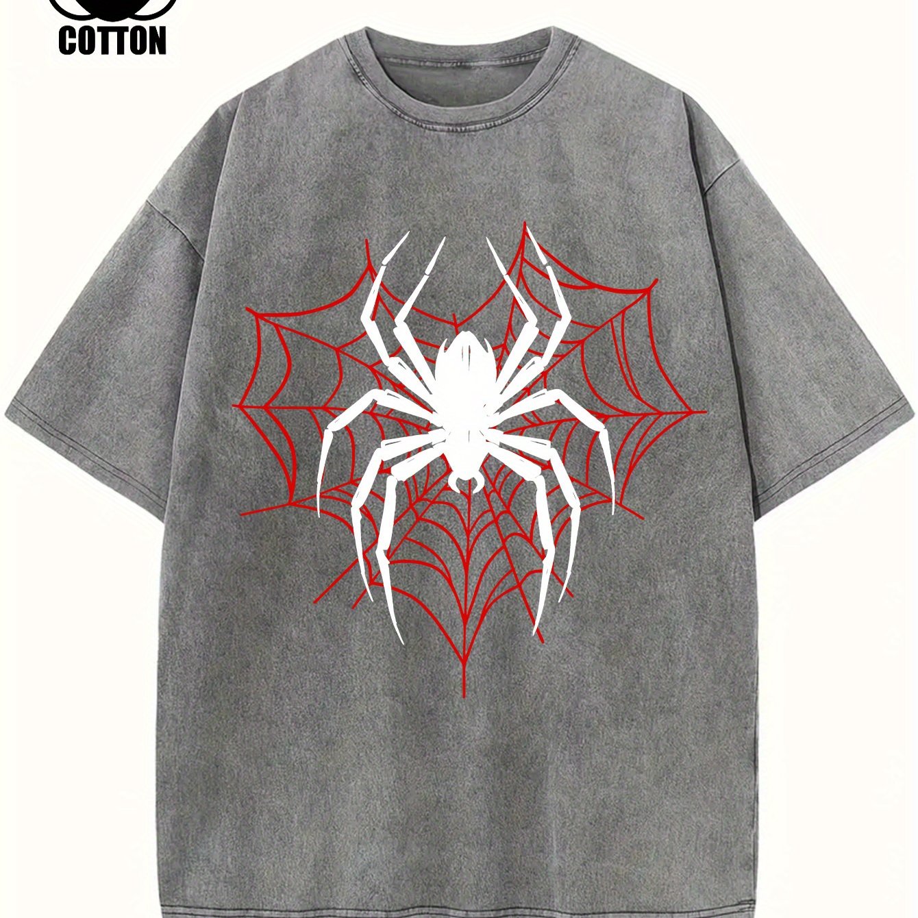 Pure Cotton Vintage Trendy Brand T-shirt, Short Sleeved Round Neck T-shirt, with A Certain Thickness Suitable for Summer Wearing T-shirt