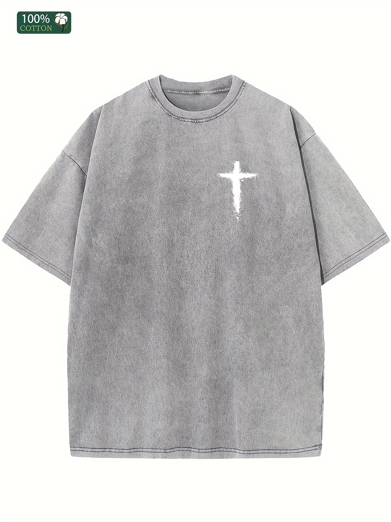 JESUS High-quality pure cotton T-shirt, short sleeved round neck T-shirt, more suitable for summer wear, print pattern can be washed with water