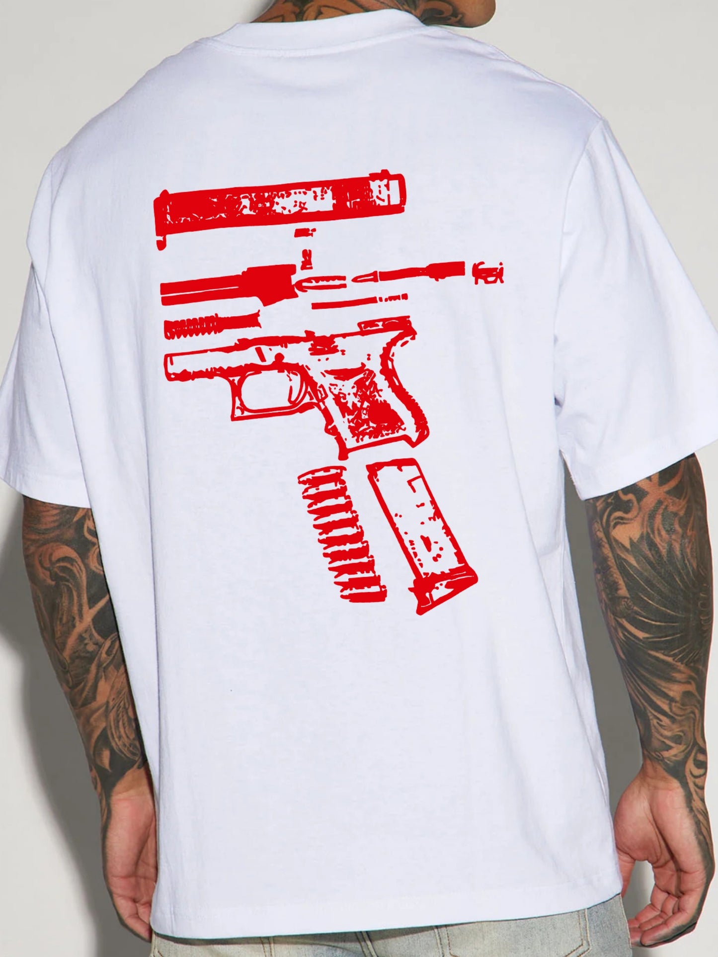 In Glock We Trust" Men's Cotton T-Shirt - Soft, Comfortable & Stylish with Unique Letter Print Design