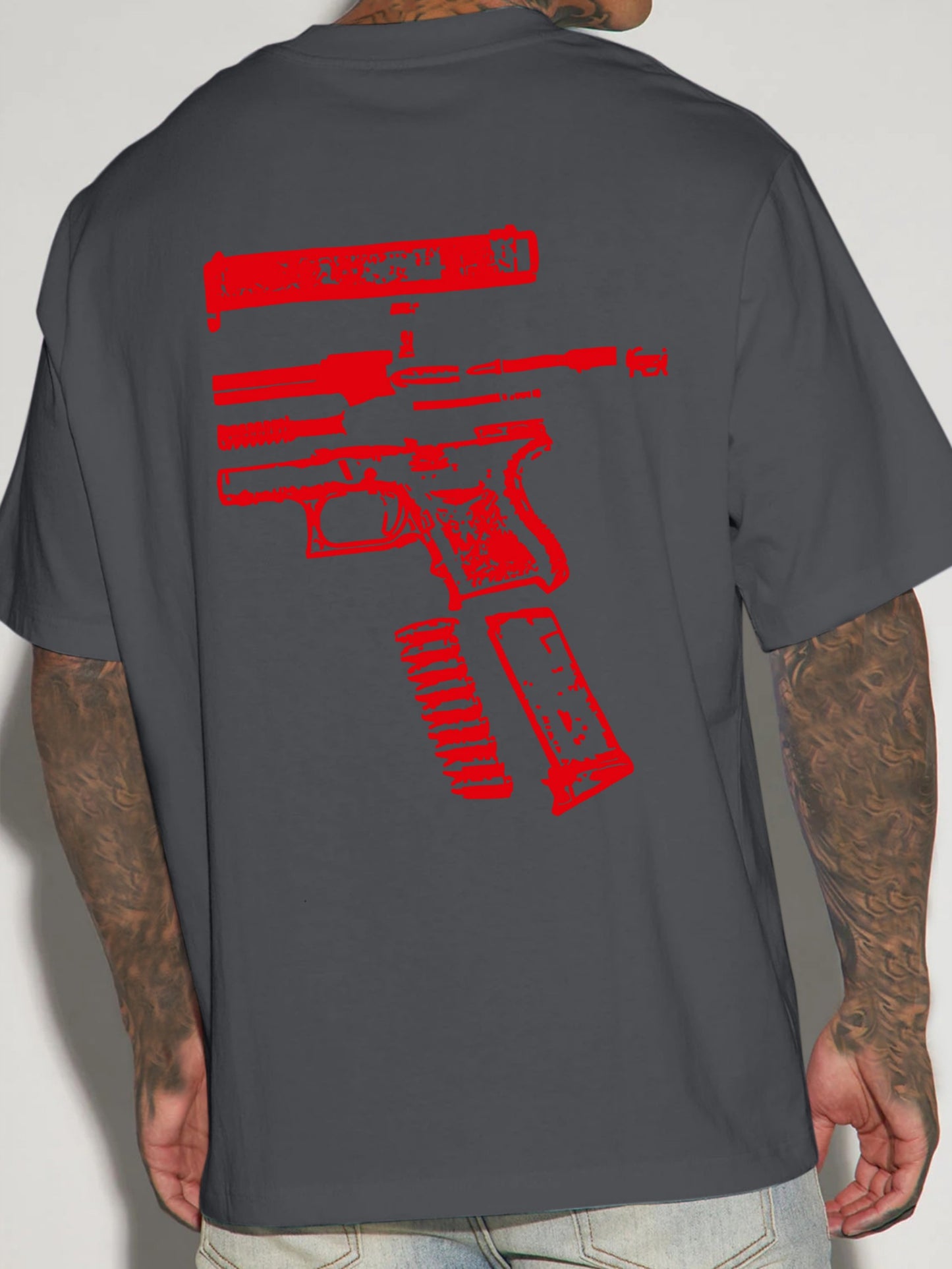 In Glock We Trust" Men's Cotton T-Shirt - Soft, Comfortable & Stylish with Unique Letter Print Design