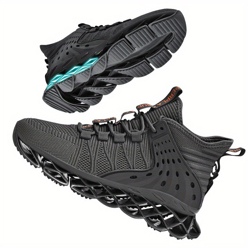 Men's sports shoes, anti slip running shoes, sports and leisure blade shoes, men's fashionable and breathable walking shoes