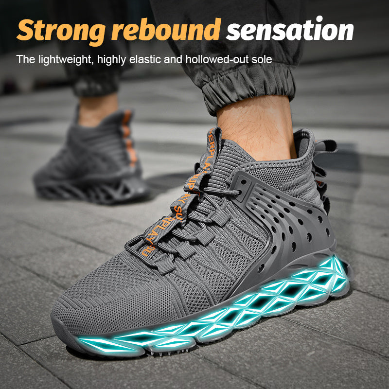 Men's sports shoes, anti slip running shoes, sports and leisure blade shoes, men's fashionable and breathable walking shoes