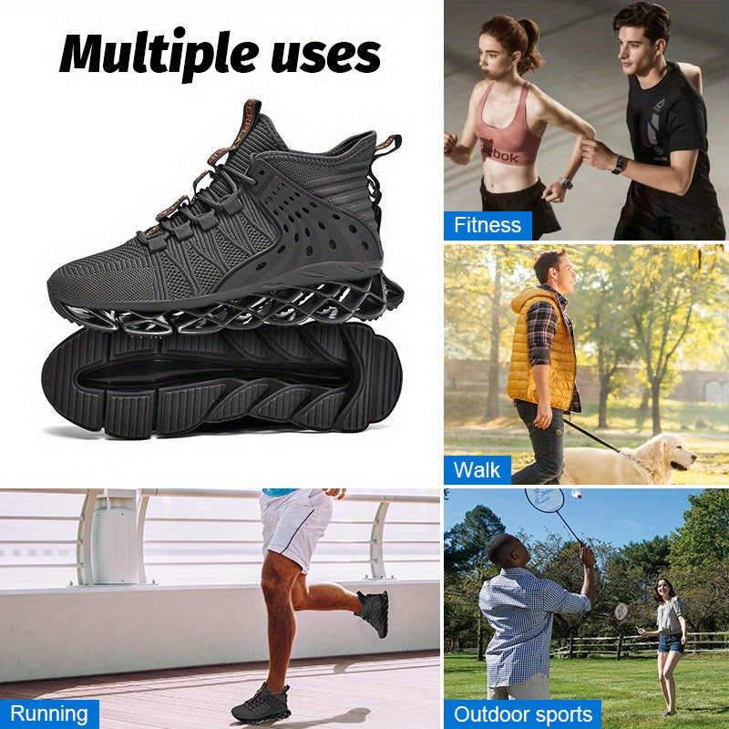 Men's sports shoes, anti slip running shoes, sports and leisure blade shoes, men's fashionable and breathable walking shoes