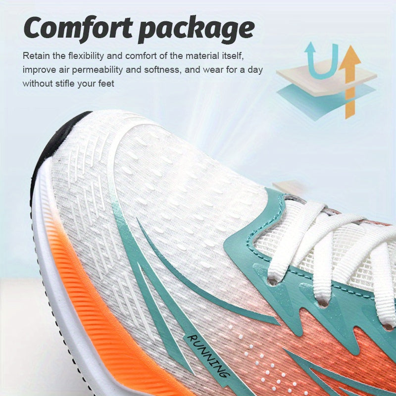 Men's road running shoes, tennis shoes, anti slip casual gym, lightweight and breathable walking shoes