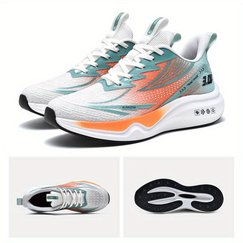 Men's road running shoes, tennis shoes, anti slip casual gym, lightweight and breathable walking shoes