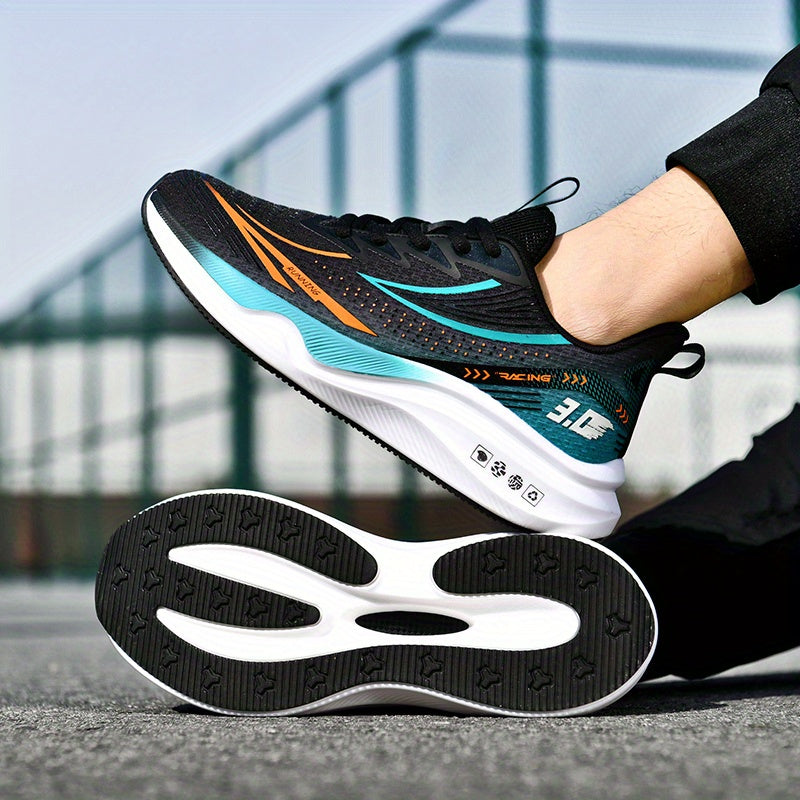 Men's road running shoes, tennis shoes, anti slip casual gym, lightweight and breathable walking shoes