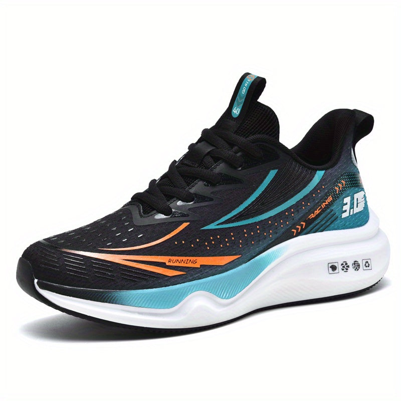 Men's road running shoes, tennis shoes, anti slip casual gym, lightweight and breathable walking shoes