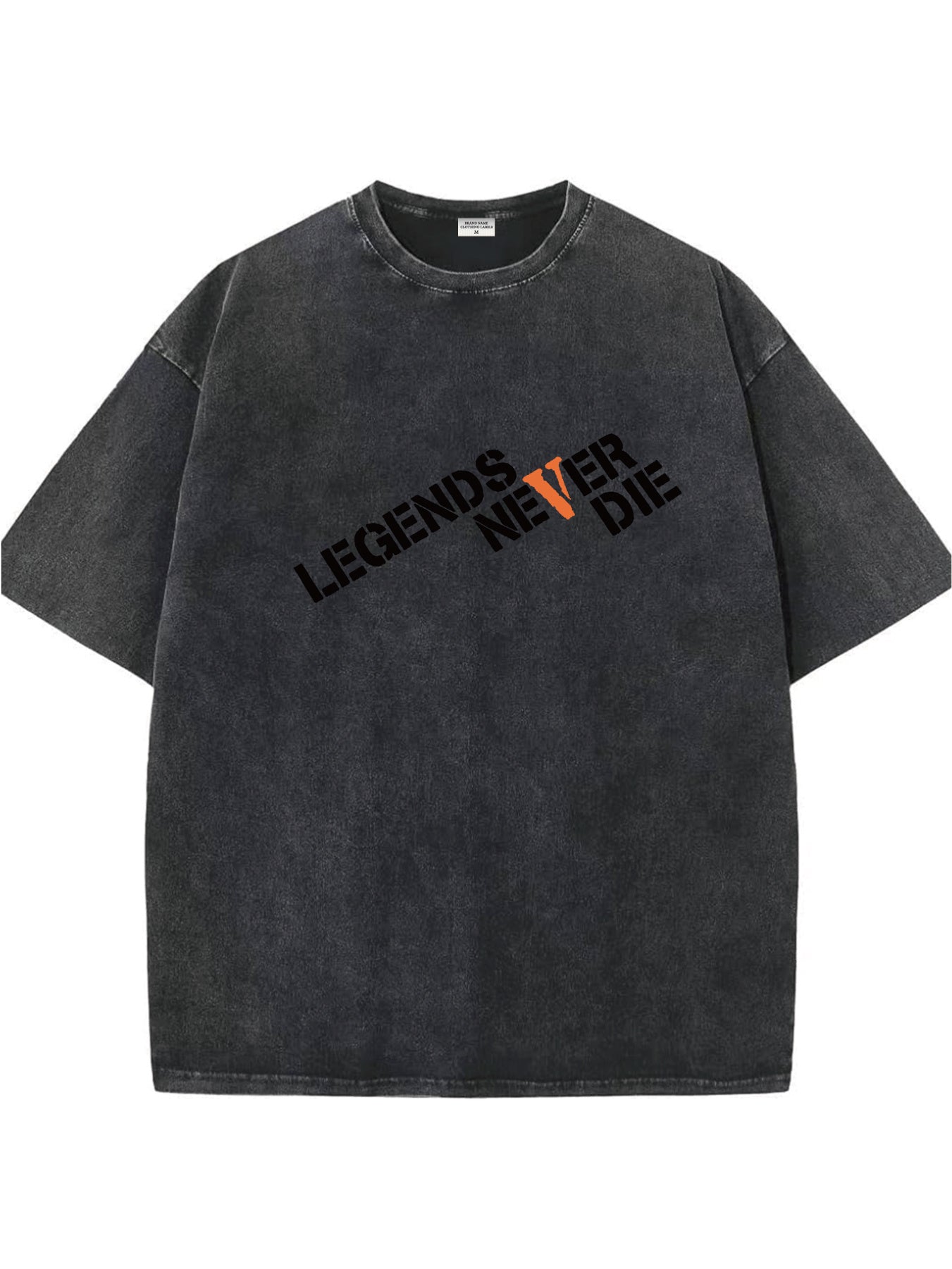 Legends Never Die, Bold Typography versatile and stylish, heavyweight pure cotton leisure sportswear