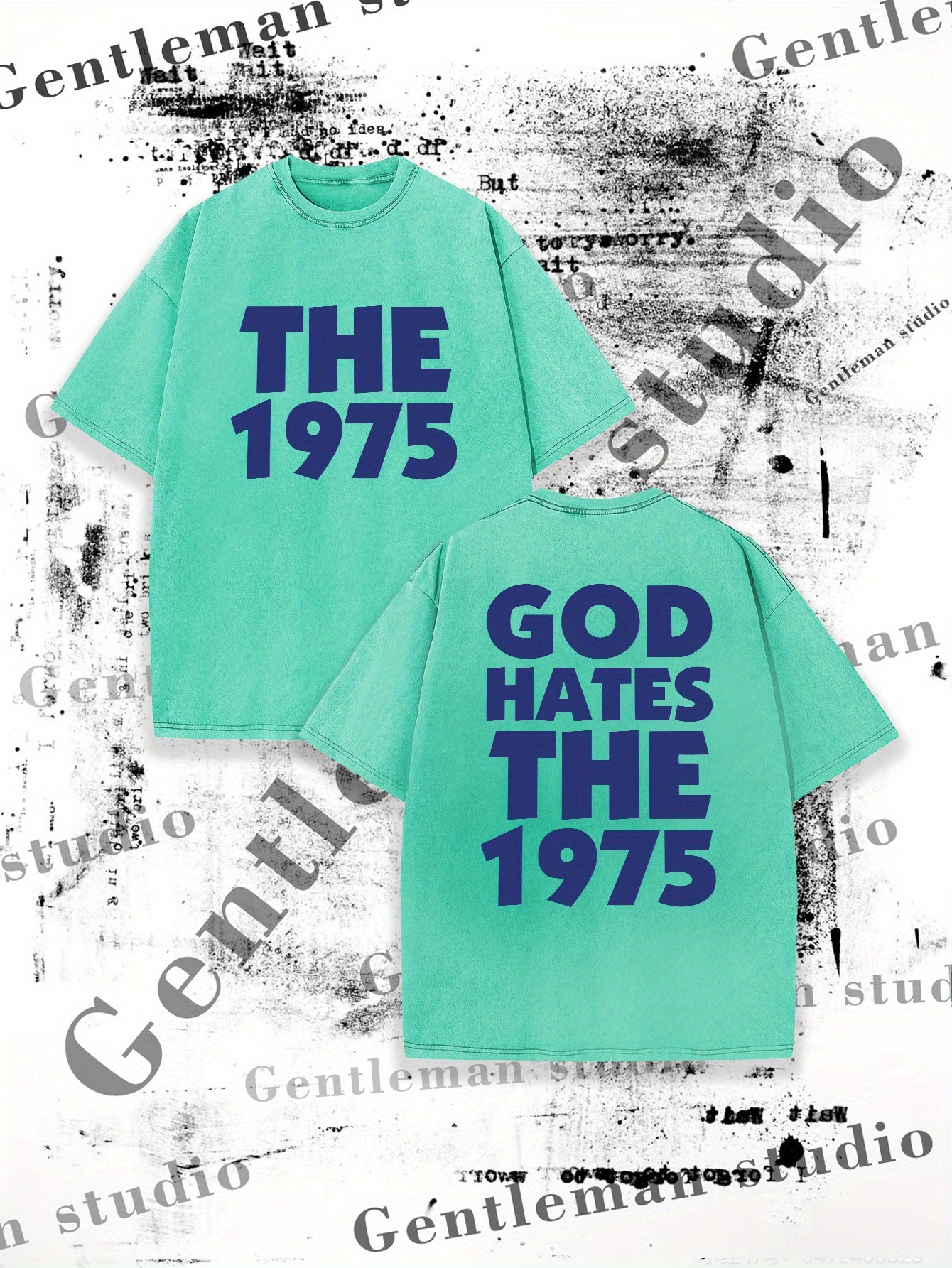 THE 1975 Print Tee Shirt, Tees for Men, Casual Short Sleeve T-shirt for Summer A Piece of Pure Cotton Washed with Water