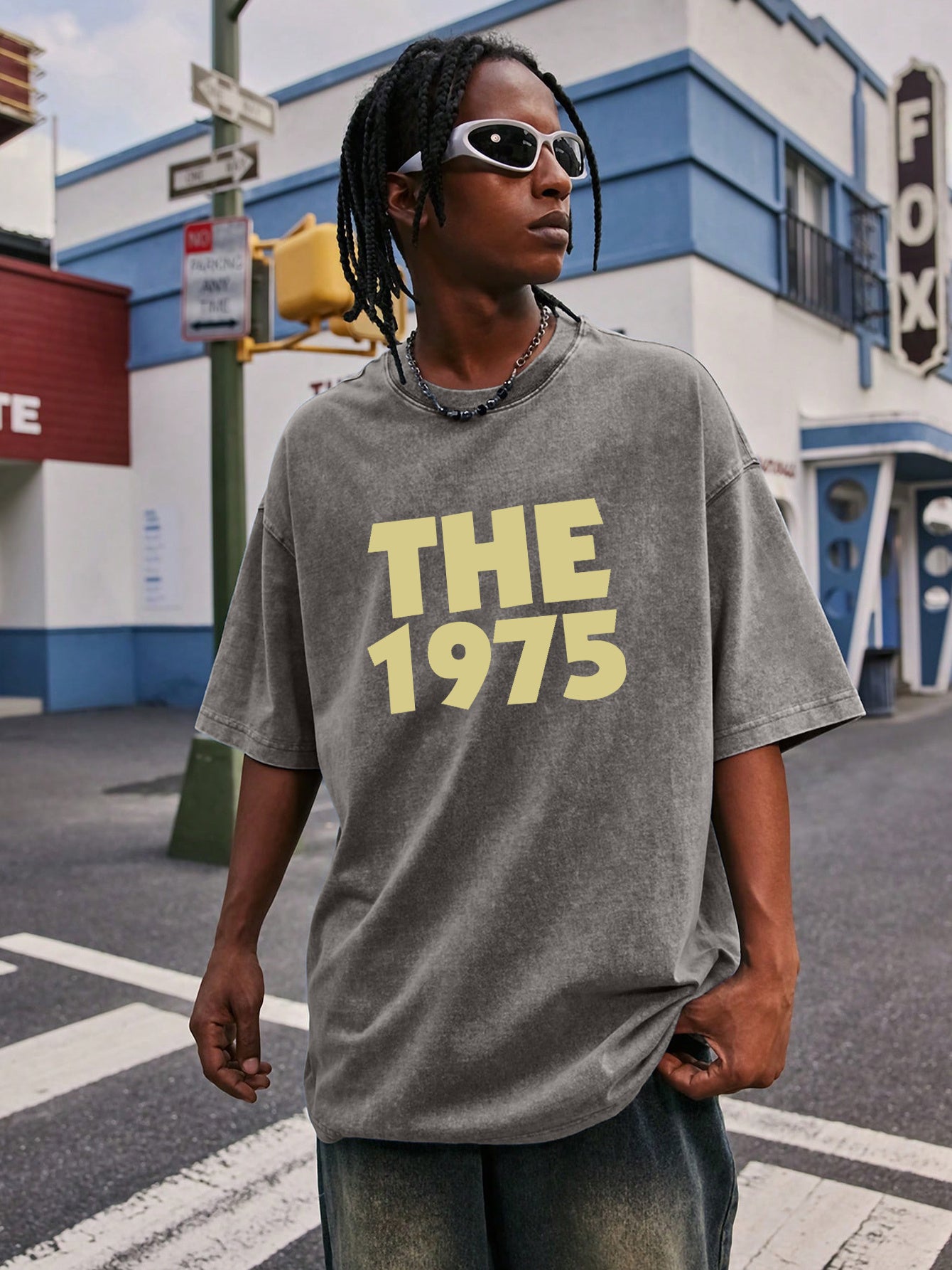THE 1975 Print Tee Shirt, Tees for Men, Casual Short Sleeve T-shirt for Summer A Piece of Pure Cotton Washed with Water