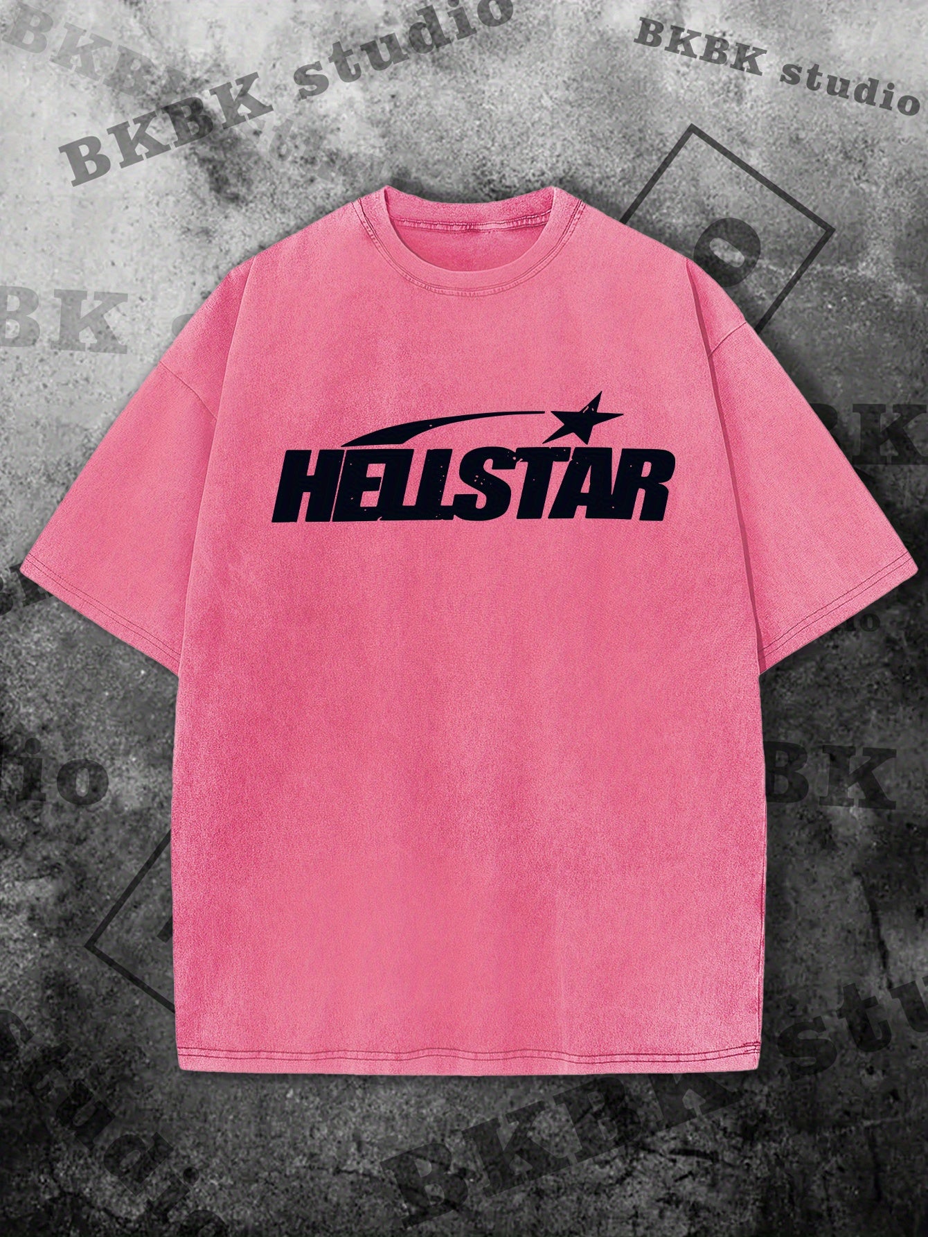 HELLSTAR Print Tee Shirt, Tees for Men, Casual Short Sleeve T-shirt for Summer