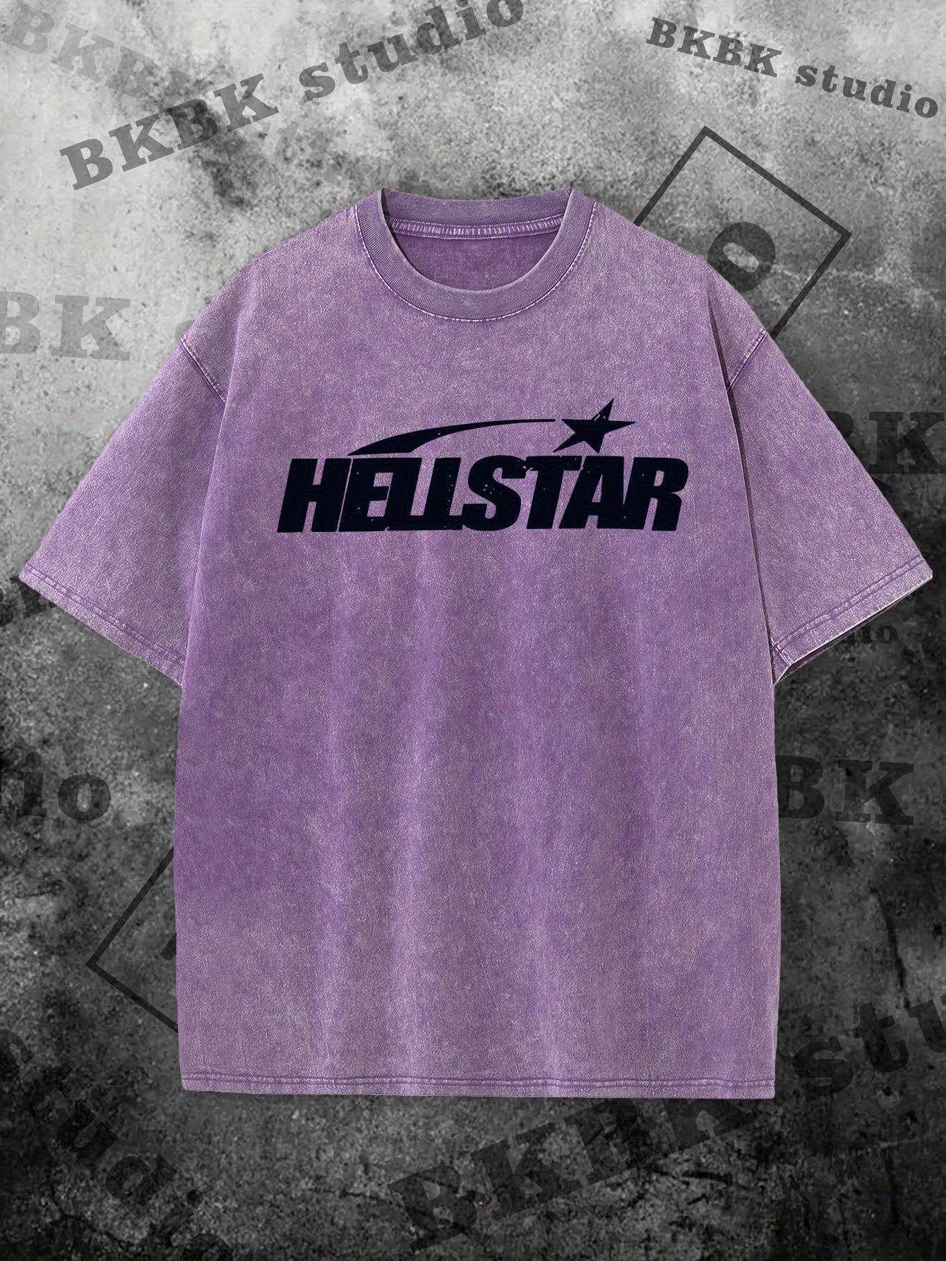 HELLSTAR Print Tee Shirt, Tees for Men, Casual Short Sleeve T-shirt for Summer