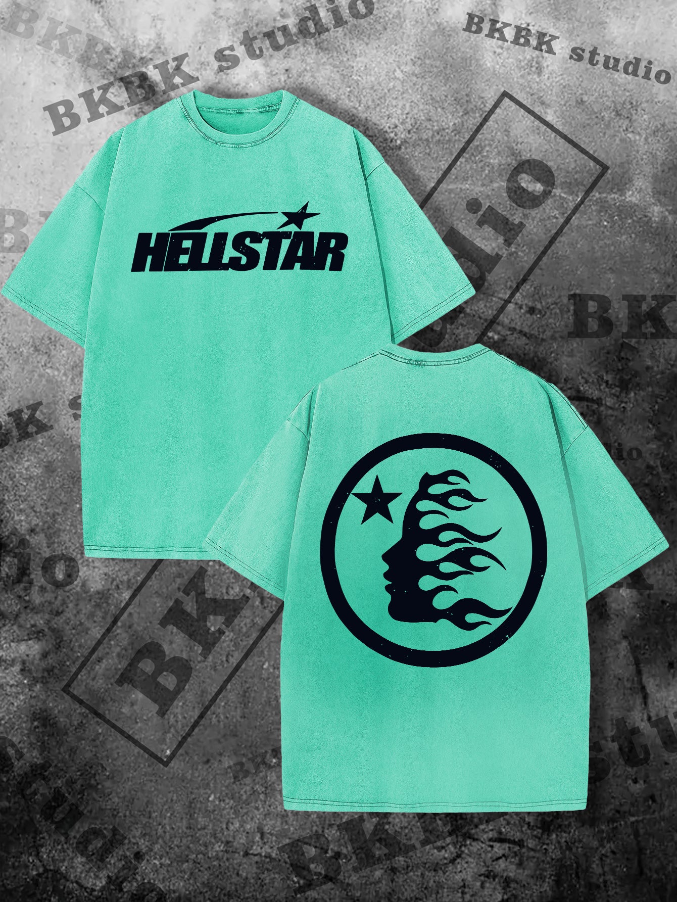 HELLSTAR Print Tee Shirt, Tees for Men, Casual Short Sleeve T-shirt for Summer