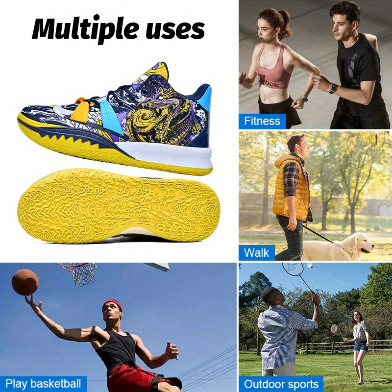 Men' s Basketball Shoes Breathable Non Slip Running Fashion Sneakers