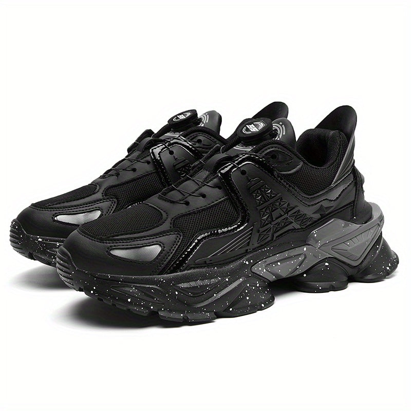 Men's Casual Lace-up Mesh Breathable Non-slip Sports Shoes, Stylish And Lightweight Running Tennis Shoes.