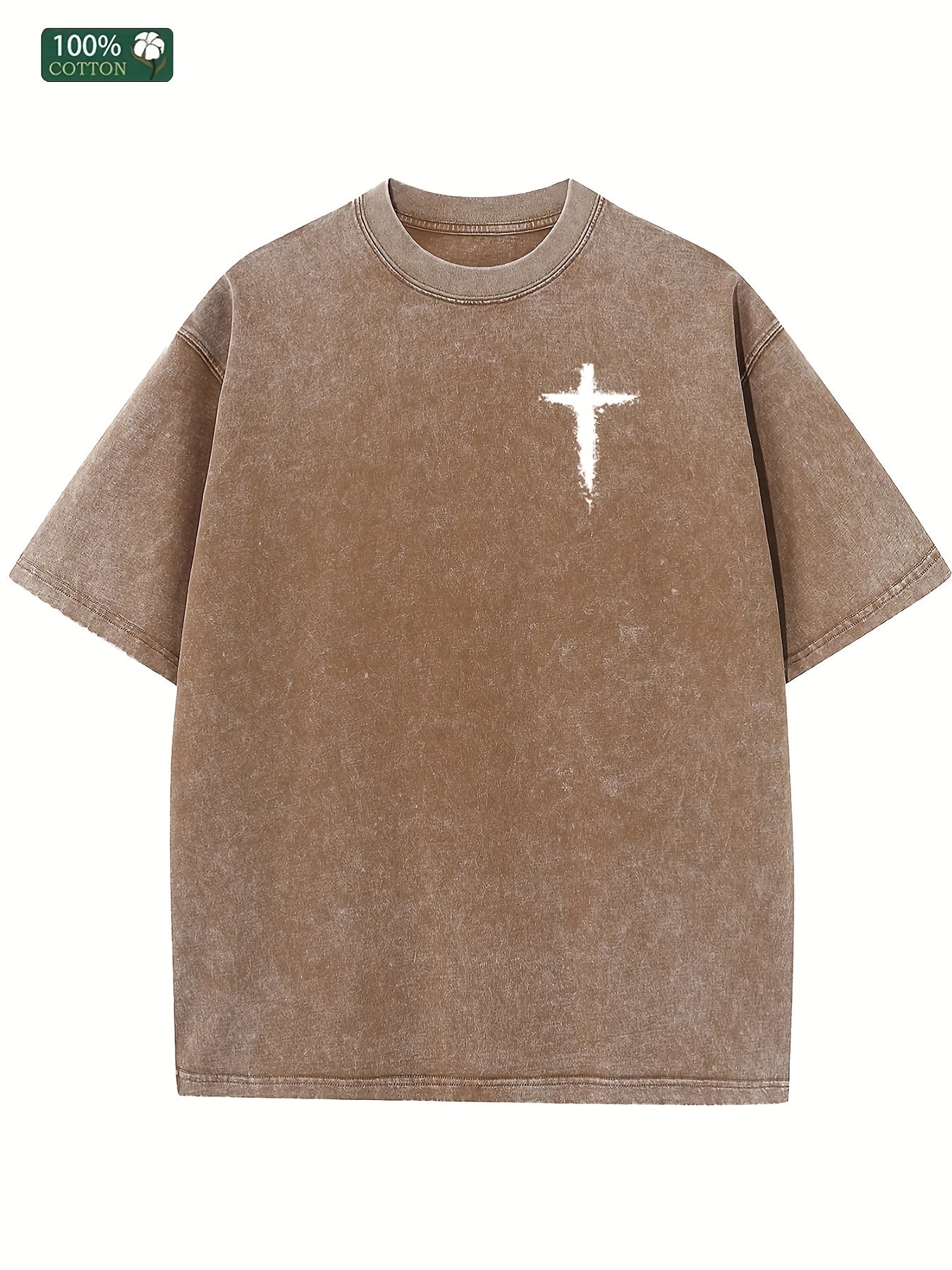 JESUS High-quality pure cotton T-shirt, short sleeved round neck T-shirt, more suitable for summer wear, print pattern can be washed with water