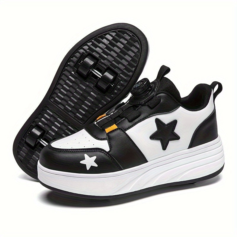 Kids Roller Skates Shoes Roller Shoes Boys Girls Wheel Shoes Roller Sneakers Shoes With Wheels