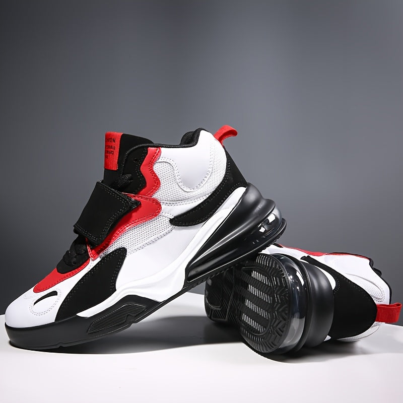 Men's High-Top Basketball Sneakers - Breathable, Durable & Non-Slip for All Seasons, Basketball Shoes