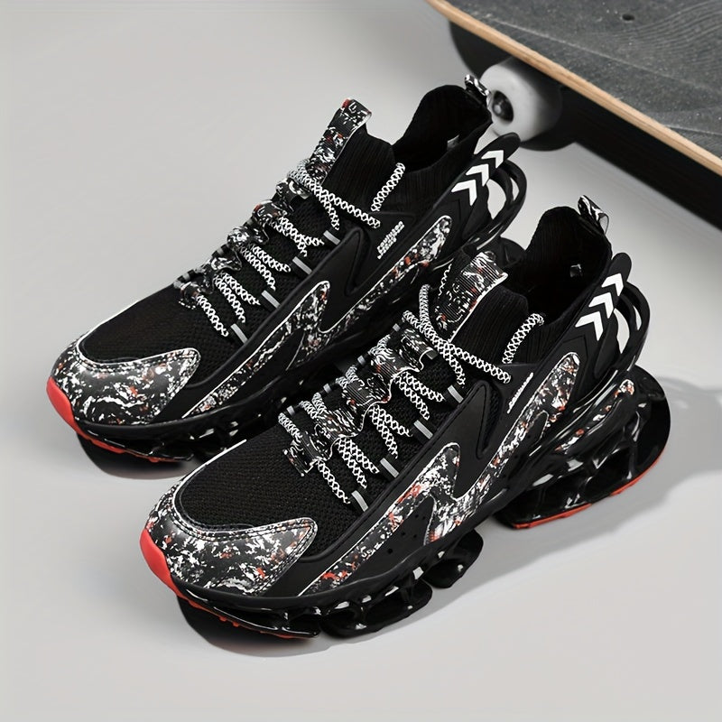 Men's Blade Fashion Sneakers Non Slip Running Athletic Tennis Shoes Casual Walking Shoes For Men