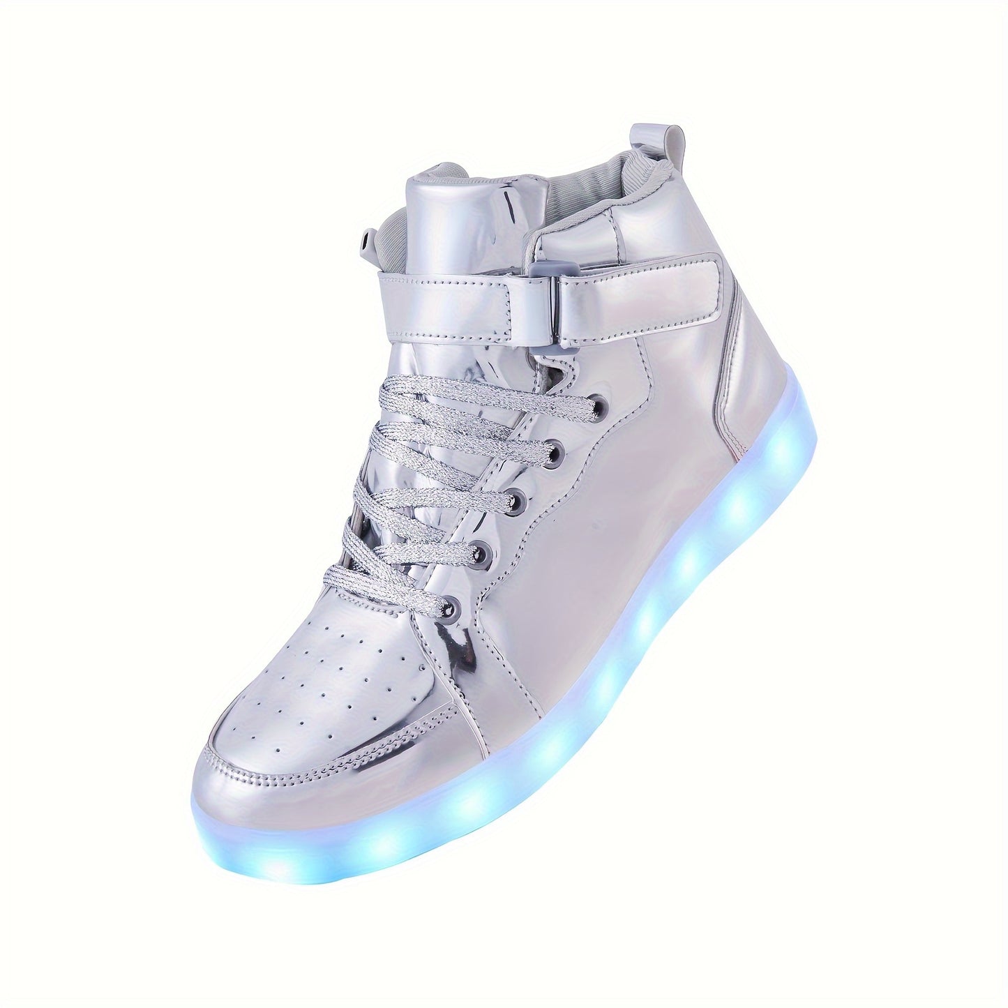 Led Light Up Shoes High Top Sneakers For Women Men Hip-Hop Dancing Shoes For Halloween Christmas Party With USB Charging