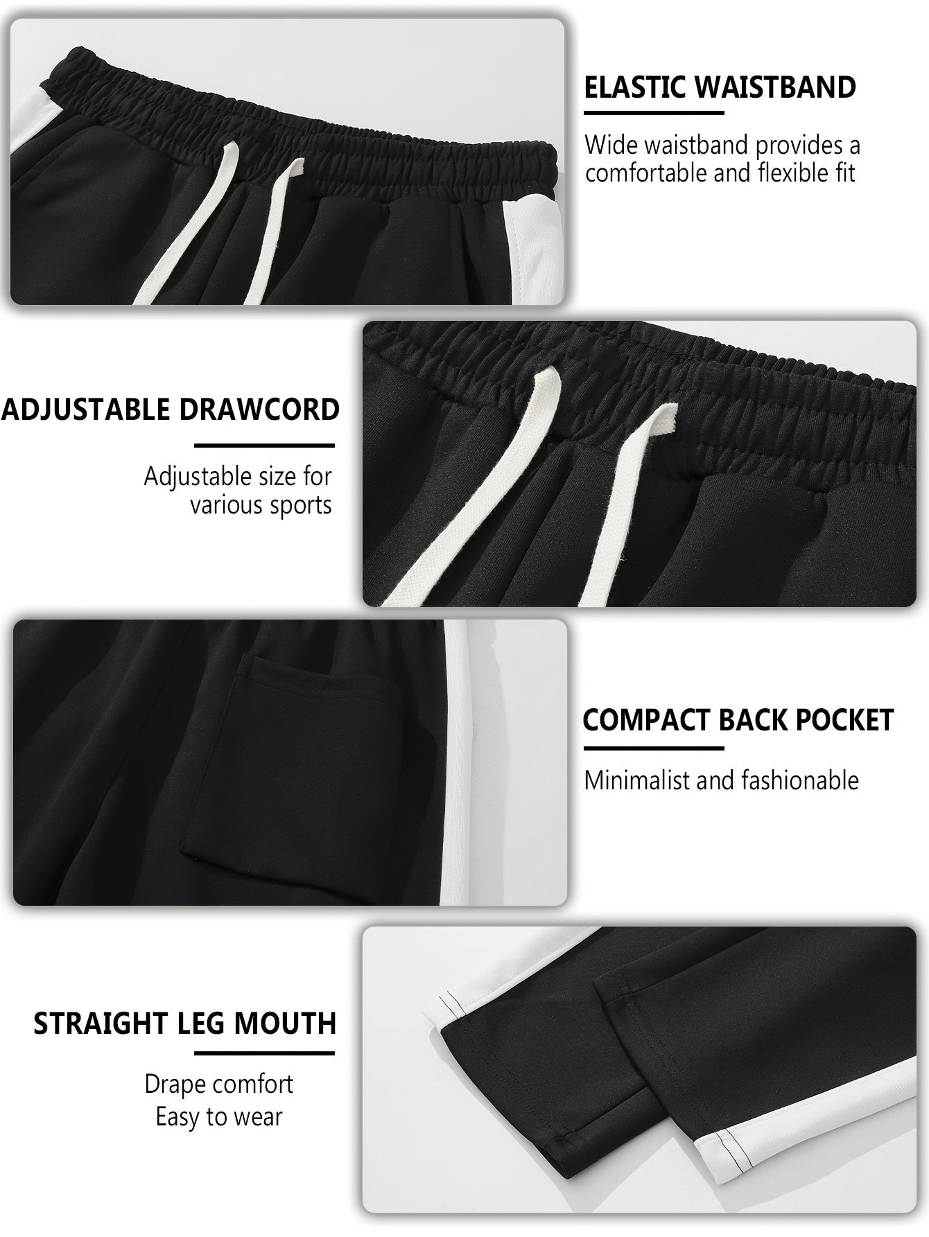 Men's spring, summer and autumn sports and fitness loose and versatile casual pants