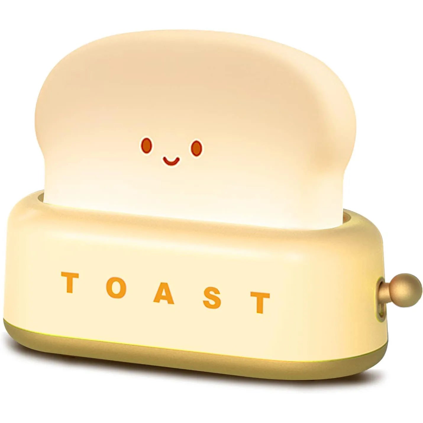 BANDIAN Bread Toast Cartoon LED Night Light Cute Home Decor Kawaii Bread Table Lamps Night Portable Light with Timer Tiny Lamp